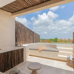 Apartment Private Pool And Rooftop In Aldea Zama, 24 7 Security In A Gated Community 15 